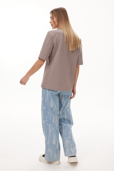 Футболка NiV NiV fashion 466 капучино - фото 2