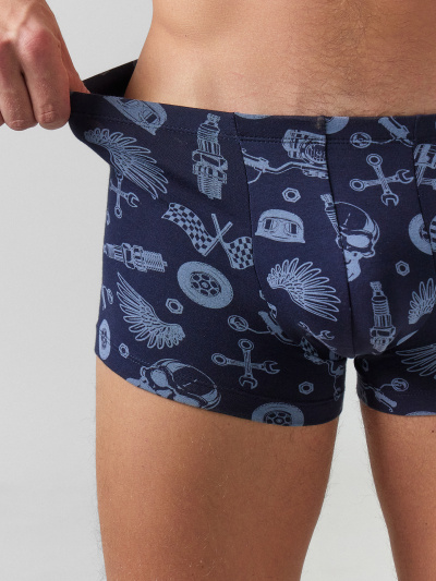 Трусы Mark Formelle 411216-2/25-5149П-5 мотодетали_на_глубоком_синем_черный - фото 37