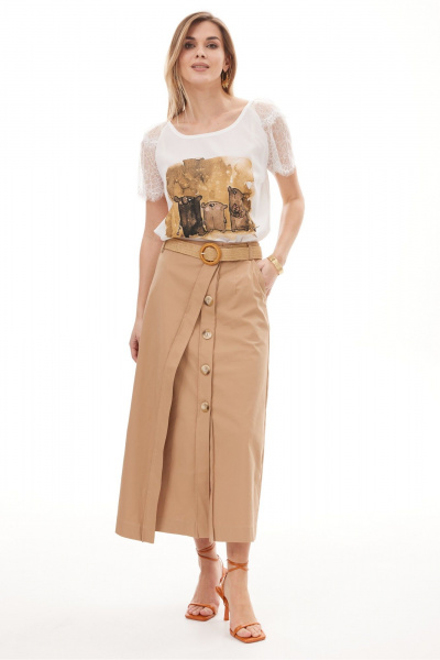 Блуза NiV NiV fashion 6112 молочный - фото 5