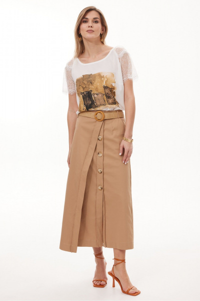 Блуза NiV NiV fashion 6112 молочный - фото 4