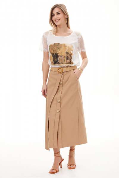 Блуза NiV NiV fashion 6112 молочный - фото 3