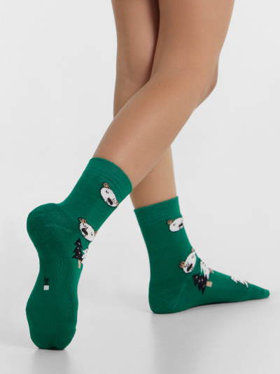 Носки Mark Formelle 504K-2136/B4-22504K малахит_рис.2136 - фото 53