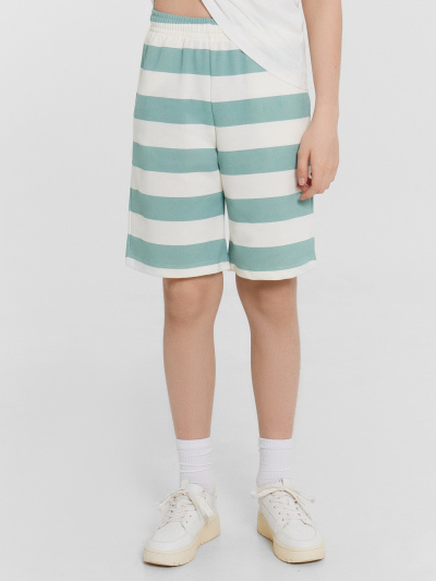 Шорты Mark Formelle 133341/25-36690П-7 шалфейно_молочная_полоска - фото 57