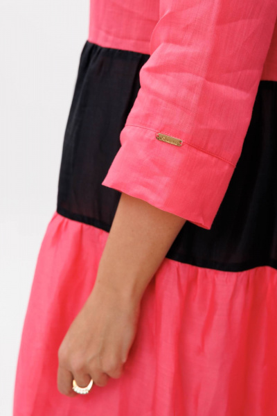 Платье Anastasia 1241 розово-черный - фото 4