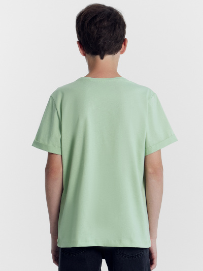 Футболка Mark Formelle 113421/24-27794П-0 пыльно_зеленый_печать_Печать - фото 27