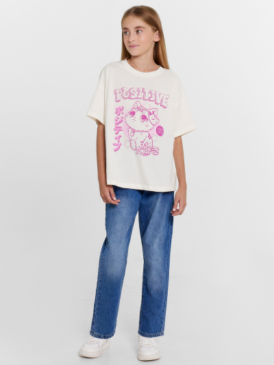 Футболка Mark Formelle 117843/24-27896П-0 слоновая_кость_печать_2_сл_на_пол - фото 26