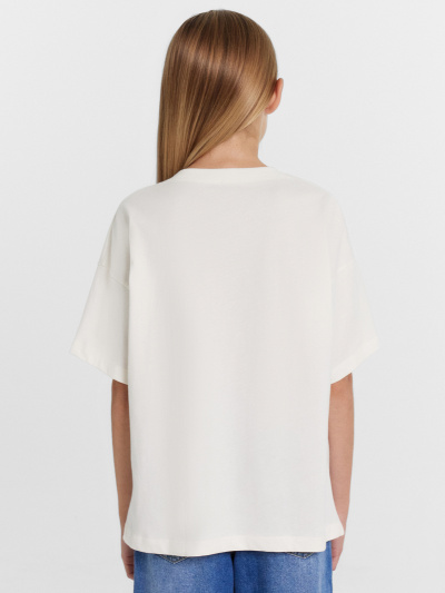 Футболка Mark Formelle 117843/24-27896П-0 слоновая_кость_печать_2_сл_на_пол - фото 27