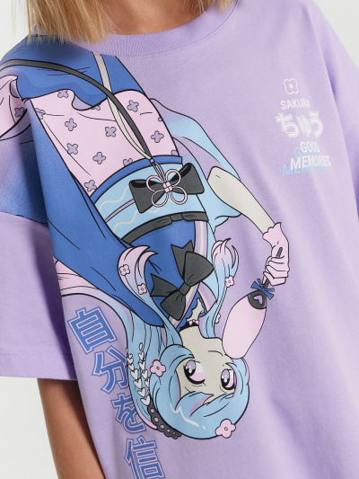 Футболка Mark Formelle 117843/24-27897П-0 св.лаванда_печать_3_сл_на_пол - фото 28