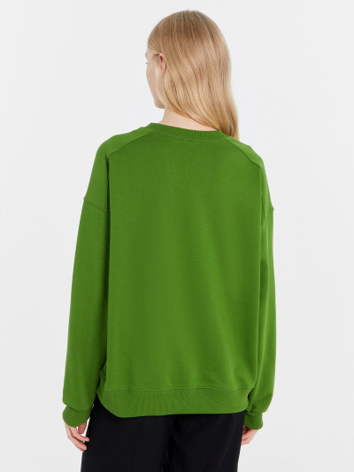 Свитшот Mark Formelle 122969/24-30489П-7 зеленый_печать_3_сл_на_пол - фото 32