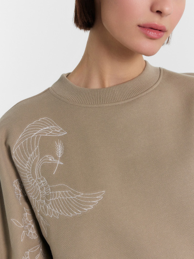 Свитшот Mark Formelle 122982/24-29352Ц-7-2 песок_527_вышивка - фото 28