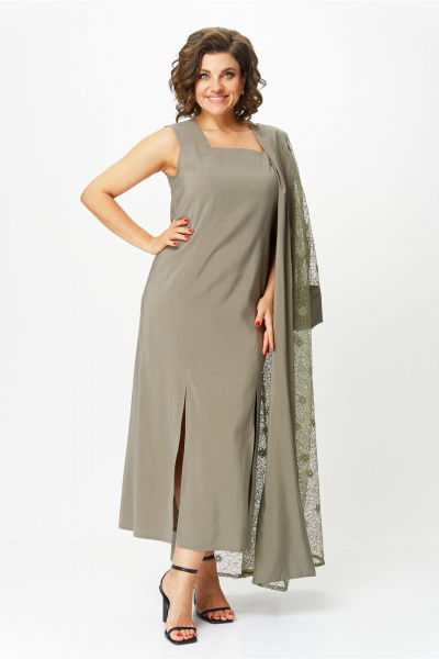 Кардиган, платье Michel chic 1421 хаки - фото 5