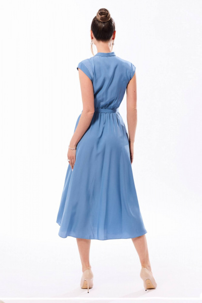 Платье Golden Valley 4934-3 серо-голубой - фото 3
