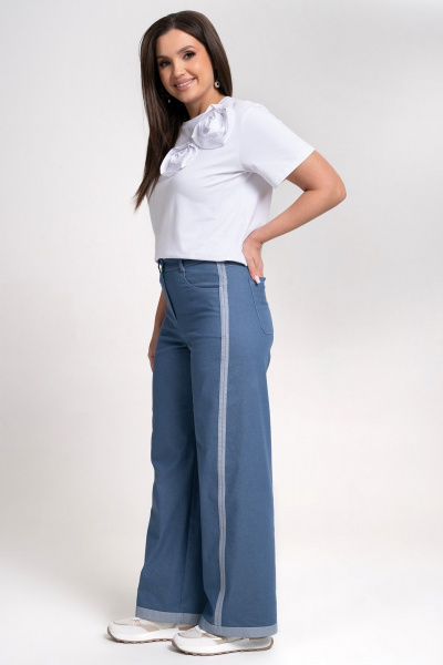 Блуза, брюки Alani Collection 2360 синий - фото 10