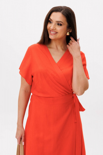 Платье Fantazia Mod 4799 оранжевый - фото 3