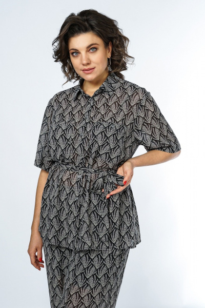 Блуза, брюки Alani Collection 2325 веточки - фото 10