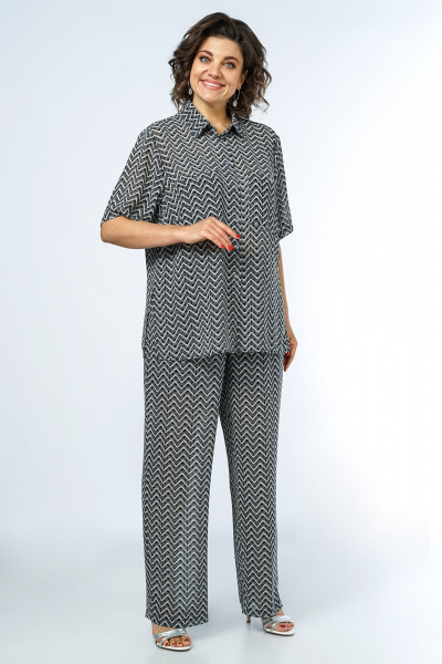 Блуза, брюки Alani Collection 2325 зиг-заг - фото 2
