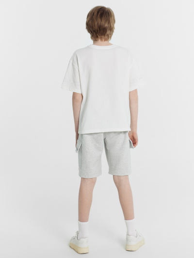 Шорты Mark Formelle 133348/24-26163П-7 серый_меланж_4306_А_печать_2_сл_на_ЛВ_клапане - фото 31