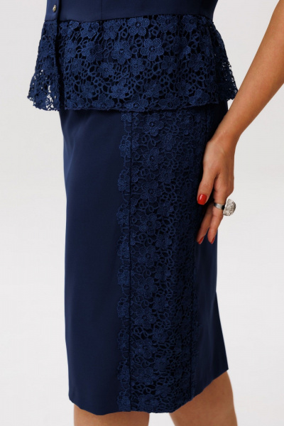 Жакет, юбка Anelli 1614 полуночный_сапфир - фото 6