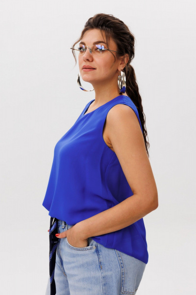 Блуза Anelli 1600 васильковый_шепот - фото 6