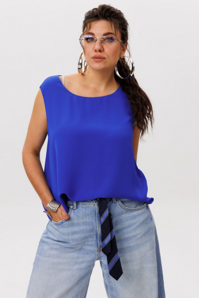 Блуза Anelli 1600 васильковый_шепот - фото 1