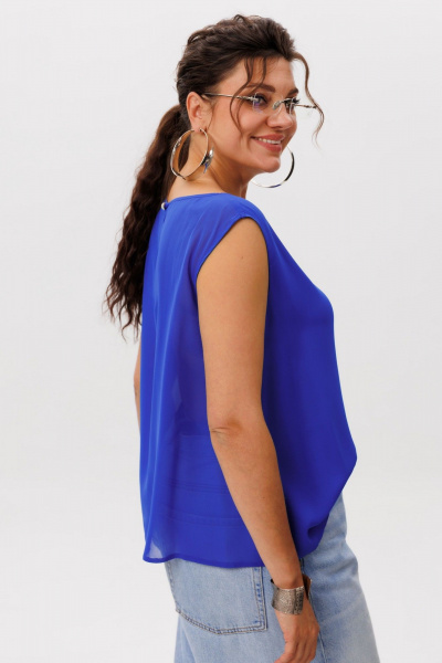 Блуза Anelli 1600 васильковый_шепот - фото 3