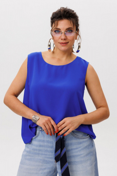 Блуза Anelli 1600 васильковый_шепот - фото 2