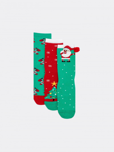 Носки Mark Formelle 441A-1820/B4-223-441A-1 св.зеленка_т.красный_рис.1820 - фото 42