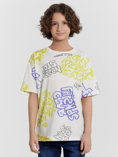 Футболка Mark Formelle 113384/24-27419П-0 граффити_на_молочном - фото 48