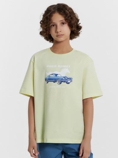 Футболка Mark Formelle 113394/25-36590П-0 белый_нефрит_печать_3_сл_на_пол - фото 48