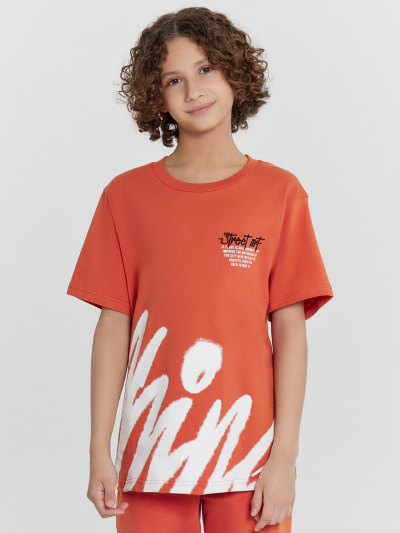 Футболка Mark Formelle 113433/24-26095П-0 оранжевый_терракот_печать_1_сл_на_пол_1сл_на_пол - фото 60
