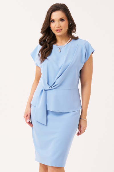 Блуза, юбка Панда 102010 голубой - фото 2