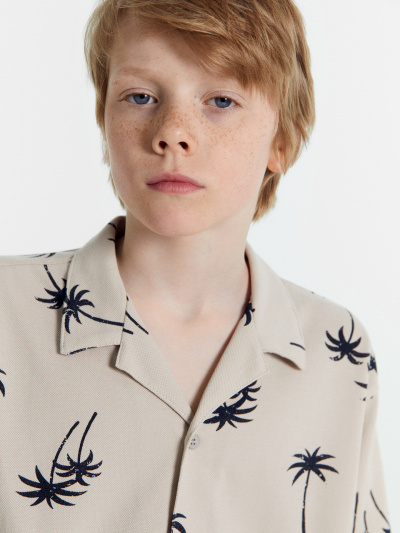 Рубашка Mark Formelle 113445/24-27207Ц-11 пальмы_на_тепло_сером - фото 40