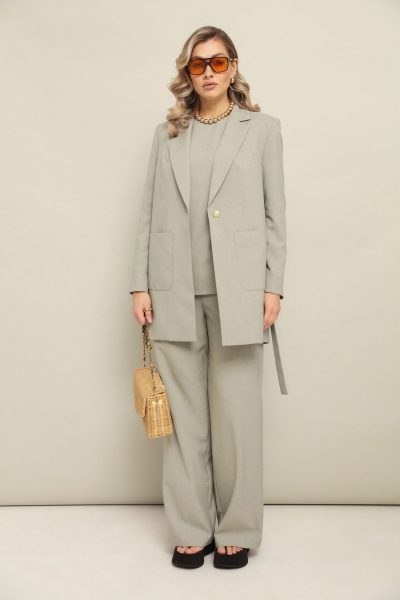 Брюки, жакет, топ LM К127048 беж - фото 3