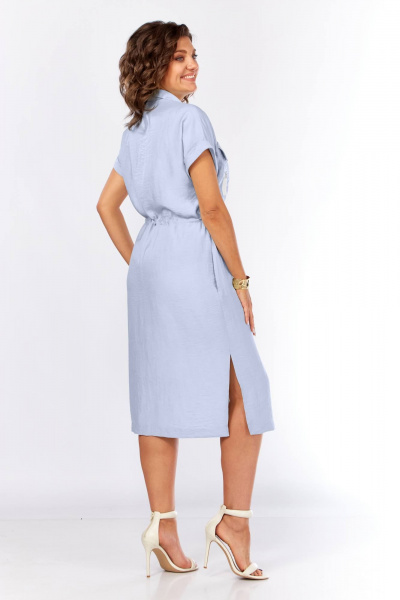 Платье Ольга Стиль С-931 голубой - фото 2