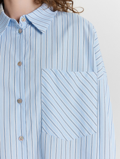 Блуза Mark Formelle 122976/24-32795П-9 широкая_голубая_полоска - фото 77