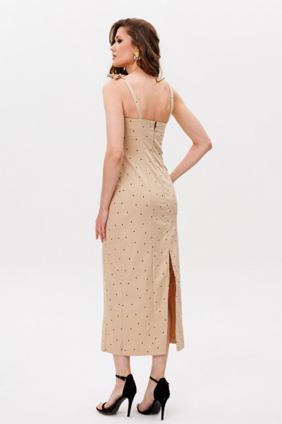 Платье ERTANNO 2219 бежевый - фото 4