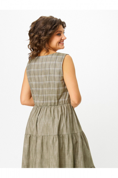 Платье Zlata 4454 оливковый - фото 6