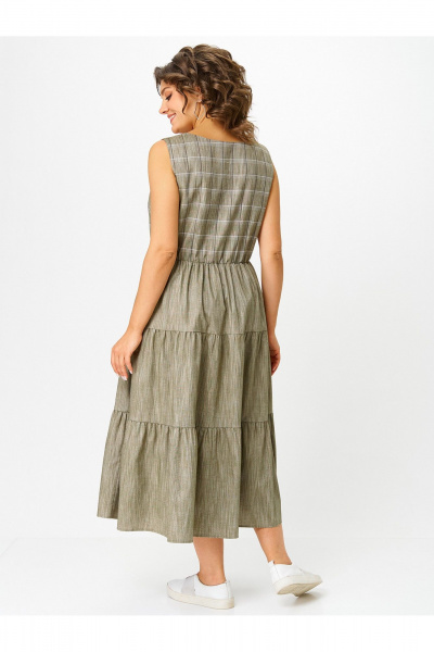 Платье Zlata 4454 оливковый - фото 5