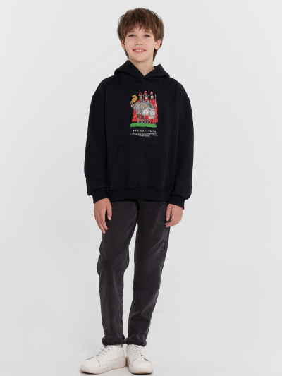 Худи Mark Formelle 123445/24-30070П-7 черный_печать_3_сл_на_пол_3_сл_на_спинке - фото 40