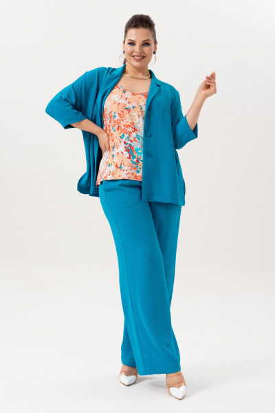 Брюки, жакет, топ Andina 3001-5 мурена - фото 2