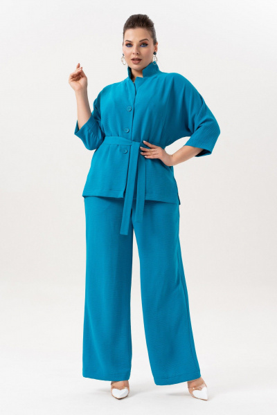 Брюки, жакет, топ Andina 3001-5 мурена - фото 7