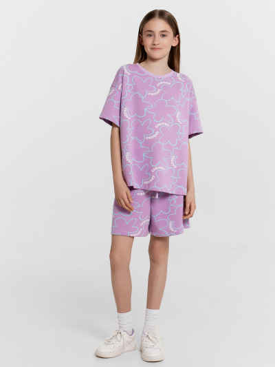 Футболка, шорты Mark Formelle 197728/24-33070П-7 цветы_на_лиловом - фото 39