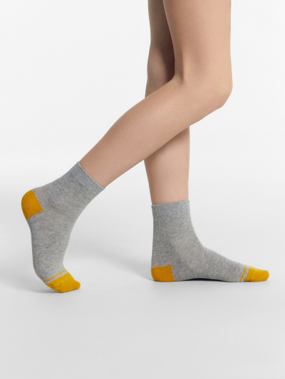 Носки Mark Formelle 400K-654/B3-21400K-1 серый_меланж_горчичный_рис.654 - фото 42