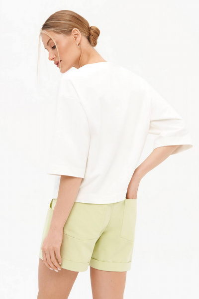 Свитшот Nelva 23462 молочный - фото 4