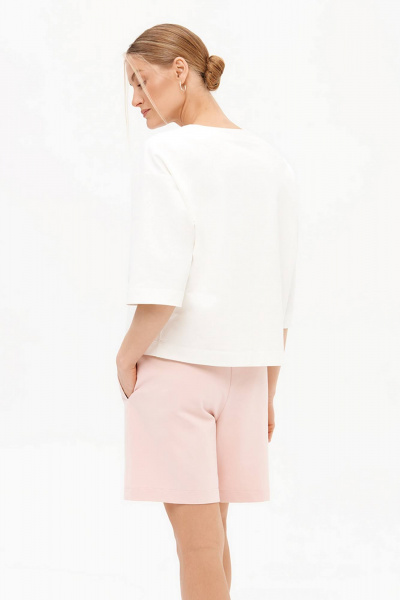 Свитшот Nelva 23462 молочный - фото 2