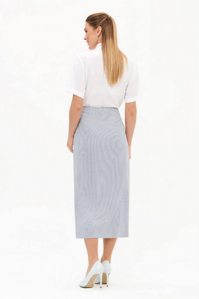 Юбка Nelva 4922 сине-голубая полоска - фото 3