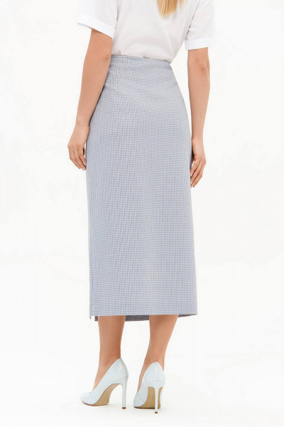 Юбка Nelva 4922 сине-голубая полоска - фото 2