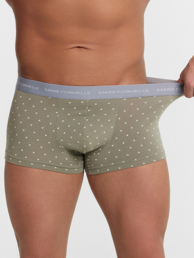 Трусы Mark Formelle 411124-3/25-5136П-5 треугольники_на_серо_зеленом_на_сизом_на_морском - фото 35