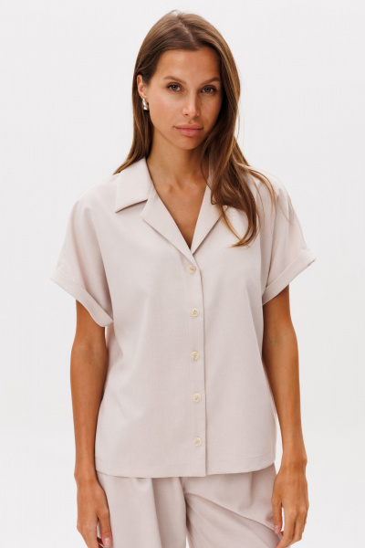 Блуза THE NAME 2293 бежевый - фото 3