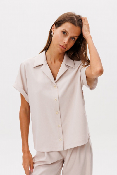 Блуза THE NAME 2293 бежевый - фото 2